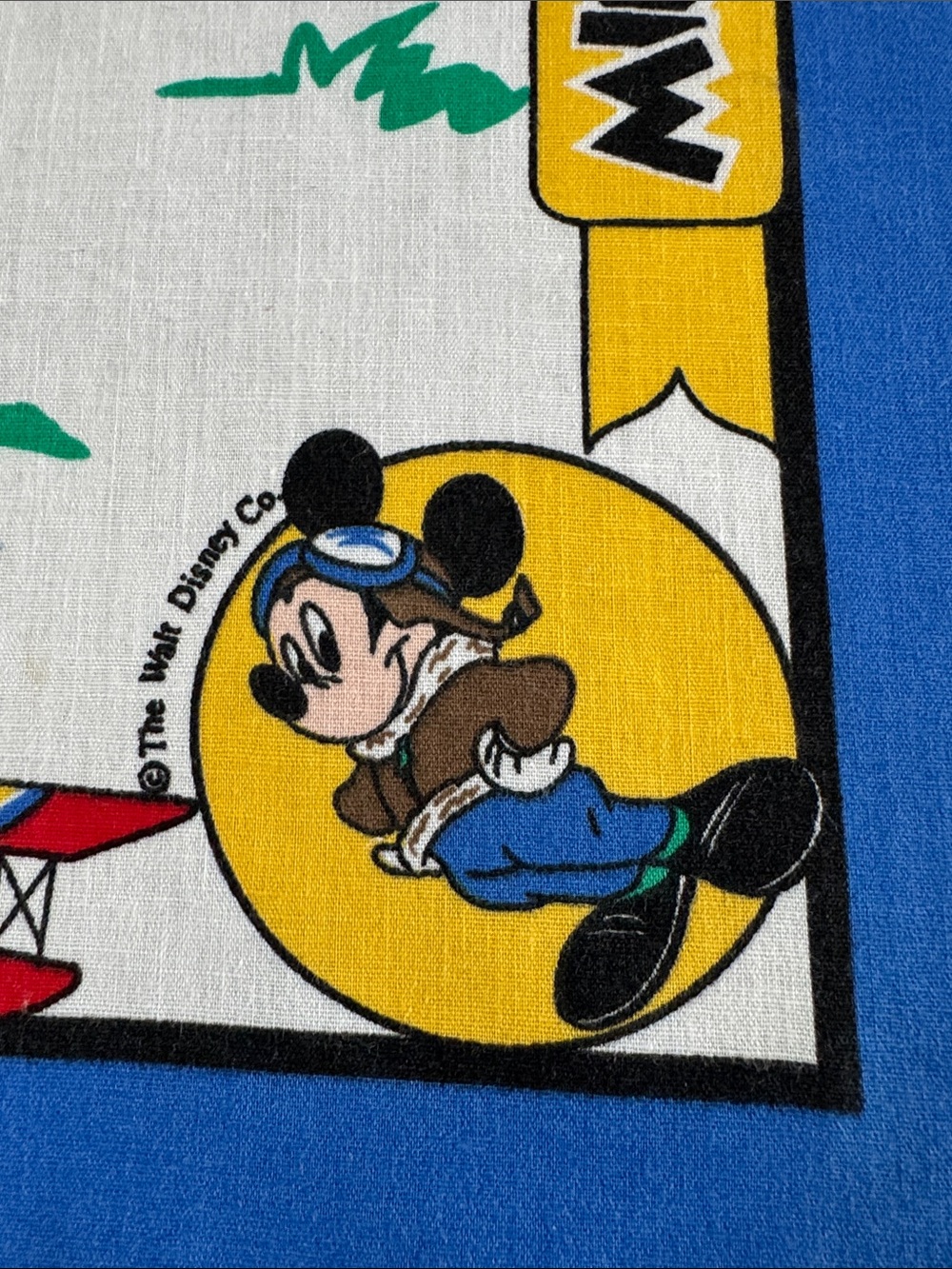 Disney Mickey Mouse Pilot Bandana - Blue, Red, Yellow - Picture 3 of 4